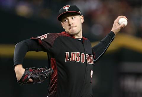 PHOENIX, AZ – SEPTEMBER 22: Patrick Corbin #46 of the Arizona Diamondbacks pitches against the Colorado Rockies during the first inning of an MLB game at Chase Field on September 22, 2018 in Phoenix, Arizona. (Photo by Ralph Freso/Getty Images)