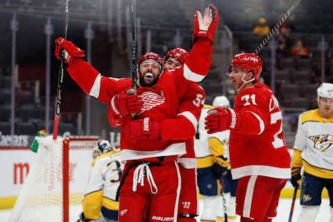 Detroit Red Wings center Sam Gagner (89). Mandatory Credit: Raj Mehta-USA TODAY Sports