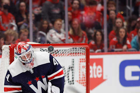 Vitek Vanecek, Washington Capitals Mandatory Credit: Geoff Burke-USA TODAY Sports