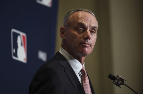 MLB Commissioner Rob Manfred (Photo by Toni L. Sandys/The Washington Post via Getty Images)