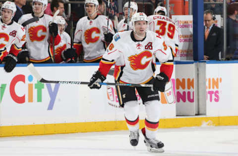 NEW YORK, NY – FEBRUARY 05: Troy Brouwer #36 of the Calgary. (Photo by Jared Silber/NHLI via Getty Images) Flames