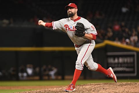 Unless the Phillies receive a decent offer, Neshek will be a counted-on setup man. Photo by Jennifer Stewart/Getty Images.