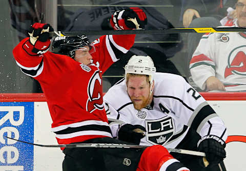 Zach Parise #9 of the New Jersey Devils (Photo by Paul Bereswill/Getty Images)