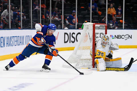 New York Islanders, Casey Cizikas (53). Mandatory Credit: Dennis Schneidler-USA TODAY Sports