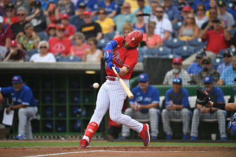 Harper is gearing up for his second Phillies campaign. Photo by M. Brown/Getty Images.