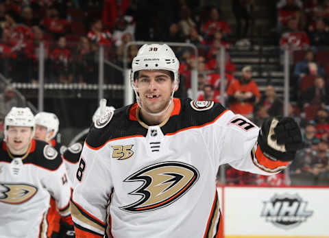 Derek Grant #38 of the Anaheim Ducks (Photo by Bruce Bennett/Getty Images)