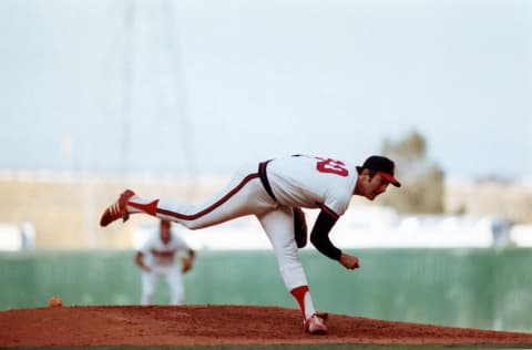 Nolan Ryan, Angels (Photo by Robert Riger/Getty Images)