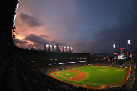 SAN FRANCISCO, CA – AUGUST 21: A general view during the San Francisco Giants game against the Milwaukee Brewers at AT