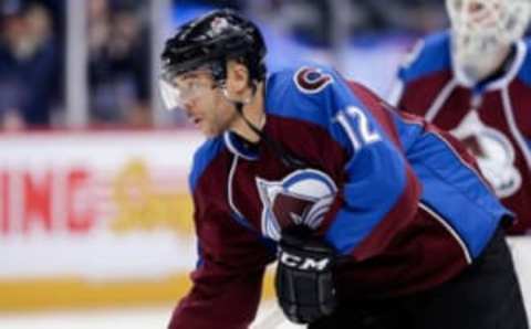 NHL Trade Deadline: Colorado Avalanche right wing Jarome Iginla (12) warms up before the game against the San Jose Sharks at the Pepsi Center. Mandatory Credit: Isaiah J. Downing-USA TODAY Sports