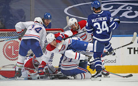 TORONTO, ON – MAY 31: Auston Matthews #34 of the Toronto Maple Leafs  (Photo by Claus Andersen/Getty Images)