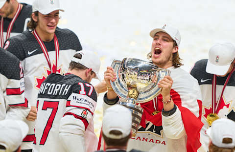 Maxime Comtois has built plenty of Flyers connections during his time with Team Canada. (Photo by EyesWideOpen/Getty Images)