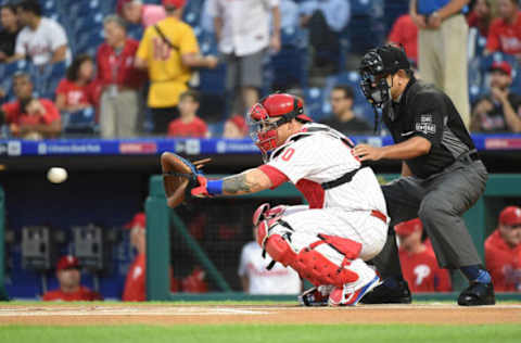 Does Klentak feel the Phillies should re-up Ramos for his defense and his bat? Photo by Rich Schultz/Getty Images.