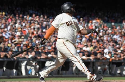 SAN FRANCISCO, CA – OCTOBER 01: Pablo Sandoval. (Photo by Thearon W. Henderson/Getty Images)