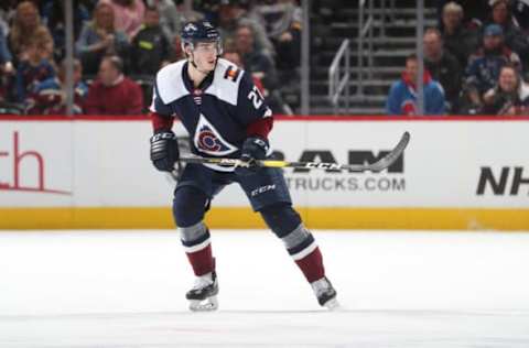 DENVER, CO – FEBRUARY 16: Ryan Graves #27 of the Colorado Avalanche skates against the St. Louis Blues at the Pepsi Center on February 16, 2019 in Denver, Colorado. (Photo by Michael Martin/NHLI via Getty Images)