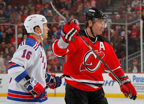 Sean Avery and Ilya Kovalchuk (Photo by Paul Bereswill/Getty Images)