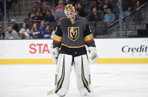 LAS VEGAS, NV – SEPTEMBER 26: Calvin Pickard