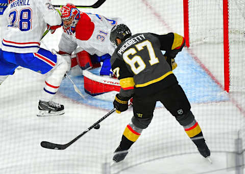 Jun 16, 2021; Las Vegas, Nevada, USA; Max Pacioretty. Mandatory Credit: Stephen R. Sylvanie-USA TODAY Sports