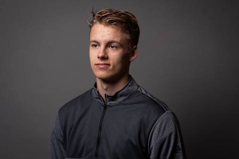 BUFFALO, NY – MAY 30: Philip Broberg poses for a portrait at the 2019 NHL Scouting Combine on May 30, 2019 at the HarborCenter in Buffalo, New York. (Photo by Chase Agnello-Dean/NHLI via Getty Images)