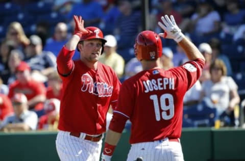 Hoskins and Joseph May Be Competing for the First Base Job Next Year. Photo by Kim Klement – USA TODAY Sports.