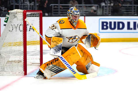 Nashville Predators, David Rittich (33). Mandatory Credit: Kirby Lee-USA TODAY Sports