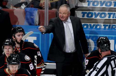 ANAHEIM, CA – JANUARY 1: Anaheim Ducks head coach Randy Carlyle.