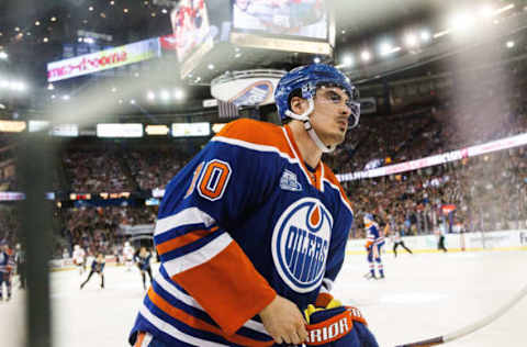 EDMONTON, AB – APRIL 2: Nail Yakupov