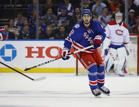 NEW YORK, NY – APRIL 18: Mika Zibanejad