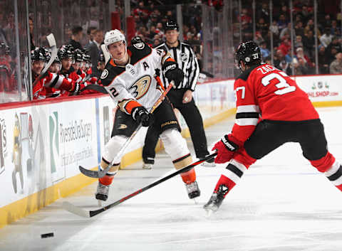 Josh Manson #42 of the Anaheim Ducks (Photo by Bruce Bennett/Getty Images)