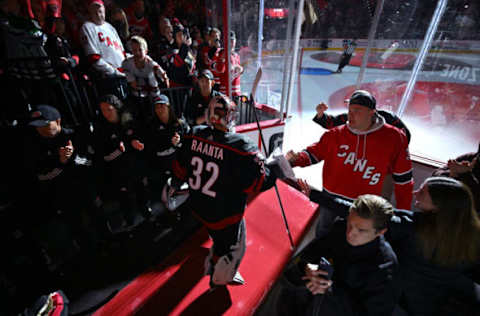 Antti Raanta #32, Carolina Hurricanes (Photo by Grant Halverson/Getty Images)