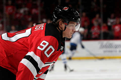 Jesper Boqvist #90 of the New Jersey Devils (Photo by Adam Hunger/Getty Images)