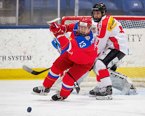 Vasili Ponomaryov #13 of the U17 Russian Nationals (Photo by Dave Reginek/Getty Images)