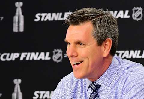 Mike Sullivan of the Pittsburgh Penguins  (Photo by Matt Kincaid/Getty Images)