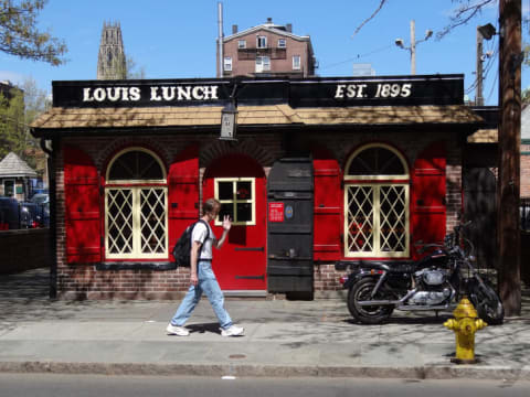 Louis' Lunch exterior in New Haven, Connecticut