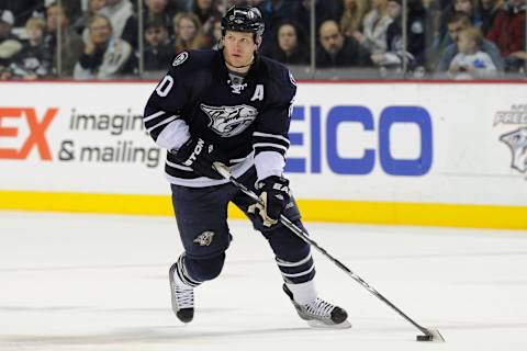 Ryan Suter #20, Nashville Predators (Photo by Frederick Breedon/Getty Images)