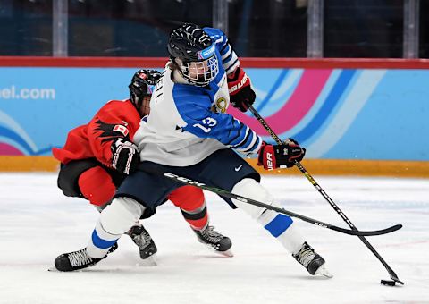 LAUSANNE, SWITZERLAND – JANUARY 22: Joakim Kemell (Photo by Matthias Hangst/Getty Images)