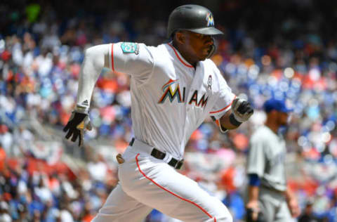 MIAMI, FL – MARCH 29: Lewis Brinson