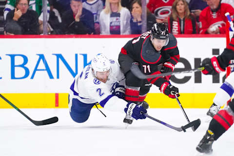 Tampa Bay Lightning defenseman Luke Schenn Mandatory Credit: James Guillory-USA TODAY Sports