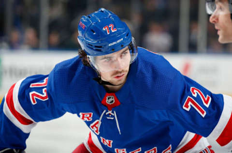 Filip Chytil #72 of the New York Rangers (Photo by Jared Silber/NHLI via Getty Images)