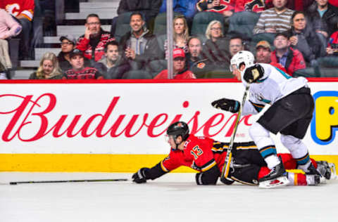 CALGARY, AB DECEMBER 14, 2017: Johnny Gaudreau