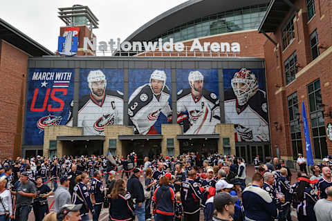 COLUMBUS, OH – OCTOBER 6: A general view of Nationwide Arena before a game between the Columbus Blue Jackets and the New York Islanders on October 6, 2017 in Columbus, Ohio. (Photo by Jamie Sabau/NHLI via Getty Images)