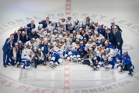 The Tampa Bay Lightning . Mandatory Credit: Perry Nelson-USA TODAY Sports