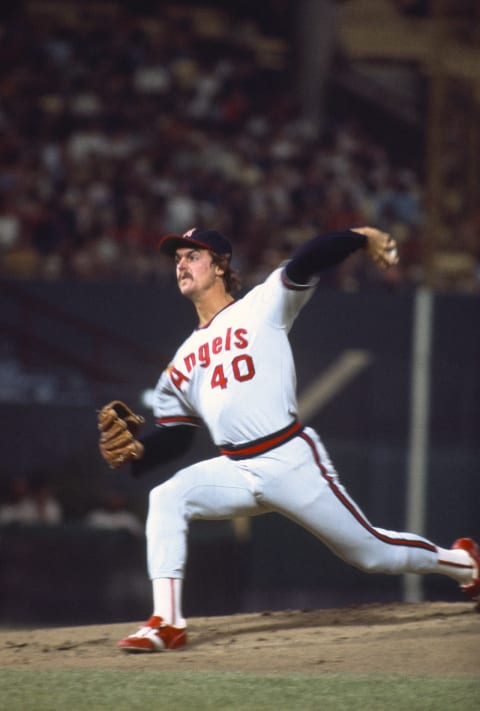 Frank Tanana, Angels (Photo by Focus on Sport/Getty Images)