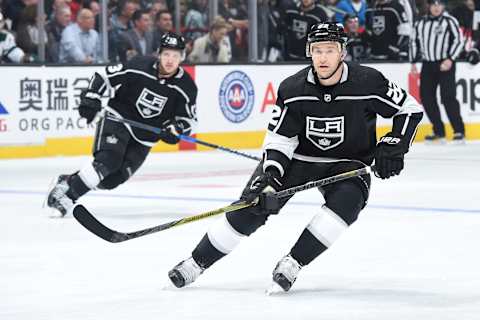 LOS ANGELES, CA – APRIL 5: Trevor Lewis #22 of the Los Angeles Kings skates on ice during a game against the Minnesota Wild at STAPLES Center on April 5, 2018 in Los Angeles, California. (Photo by Juan Ocampo/NHLI via Getty Images) *** Local Caption ***