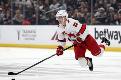 Martin Necas #88, Carolina Hurricanes (Photo by Harry How/Getty Images)