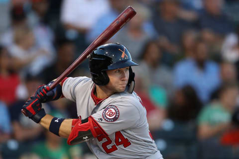 SURPRISE, AZ – NOVEMBER 03: AFL East All-Star, Carter Kieboom #24 of the Washington Nationals bats during the Arizona Fall League All Star Game at Surprise Stadium on November 3, 2018 in Surprise, Arizona. (Photo by Christian Petersen/Getty Images)