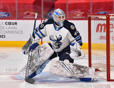 Manitoba Moose, Winnipeg Jets Prospect- Mikhail Berdin #40. (Photo by Minas Panagiotakis/Getty Images)