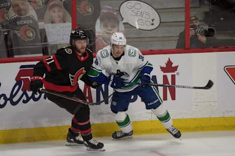 Vancouver Canucks versus the Ottawa Senators. (Marc DesRosiers-USA TODAY Sports)