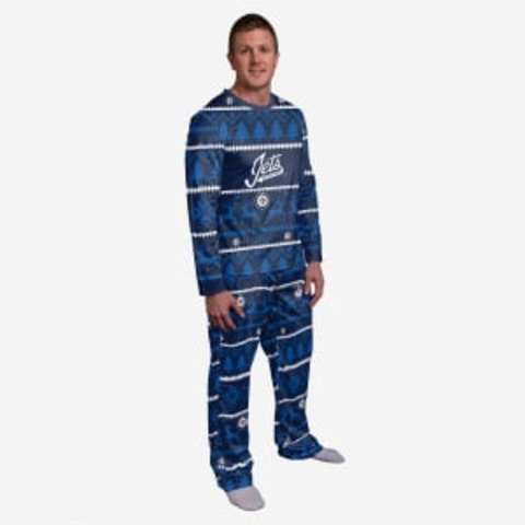 Winnipeg Jets Family Holiday Pajamas - L