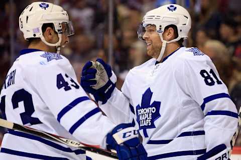 DENVER, CO – NOVEMBER 06: Phil Kessel #81 of the Toronto Maple Leafs. (Photo by Doug Pensinger/Getty Images)