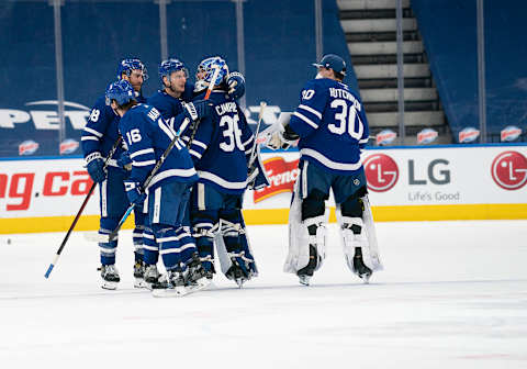 Jack Campbell (36) of the Toronto Maple Leafs. Mandatory Credit: Nick Turchiaro-USA TODAY Sports